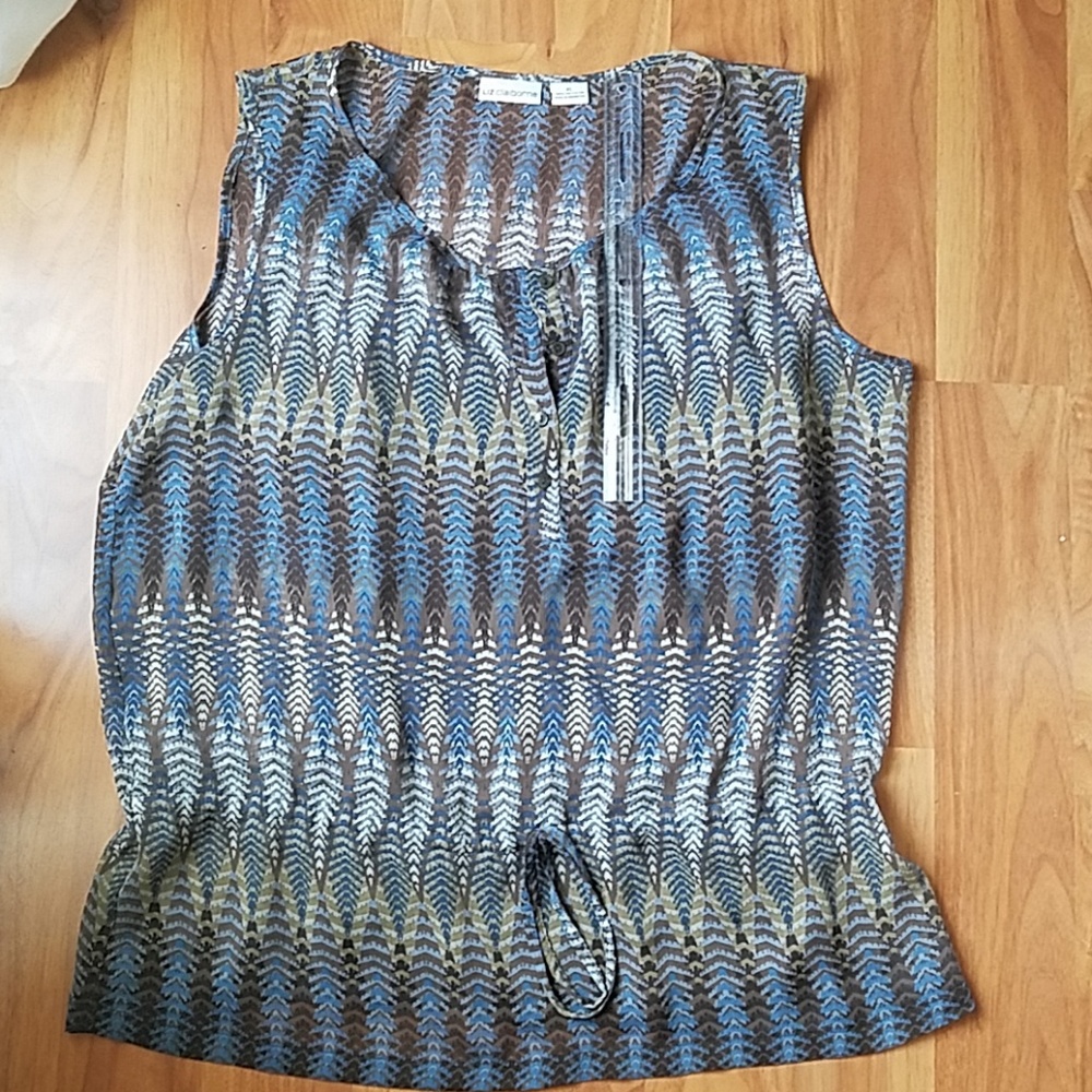 Liz Claiborne Sleeveless Blouse